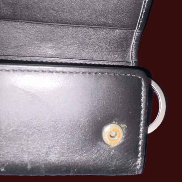 Vintage Salvatore' Ferragamo Black Leather Key and Card Holder - Picture 5 of 11